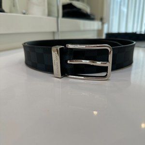 Louis Vuitton Damier Graphite Canvas Mens Belt